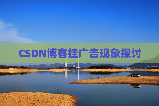 CSDN博客挂广告现象探讨